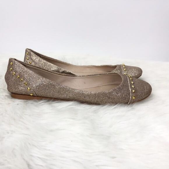 2/$30 Steve Madden 7.5 Womens Rose Gold Kstudd Sparkle Flats - Picture 4 of 10